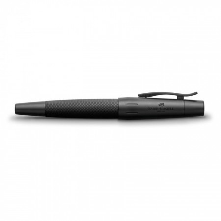 E-Motion Pure Black Fountain Pen, Extra Fine, Anodized Aluminium